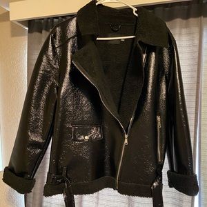 Boohoo leather jacket
